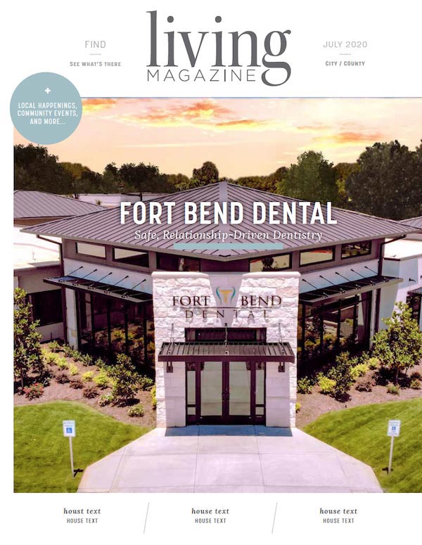 Fort Bend Living Magazine cover screen shot